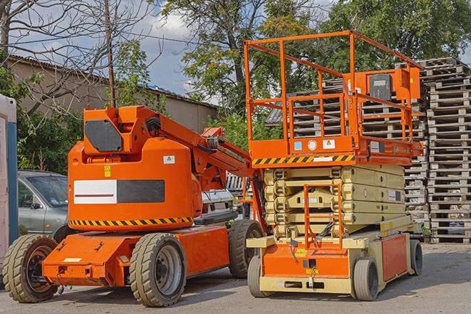 heavy-duty forklift handling inventory in a warehouse in Elk Grove